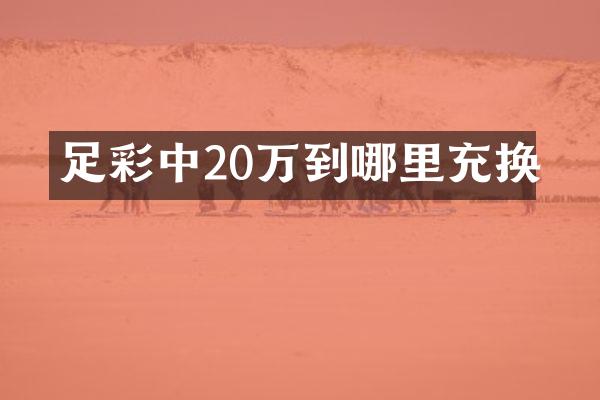 足彩中20万到哪里充换