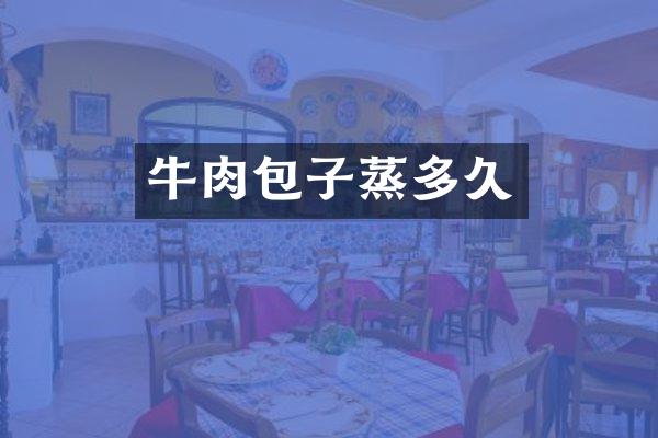 牛肉包子蒸多久