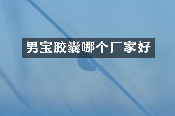 男宝胶囊哪个厂家好