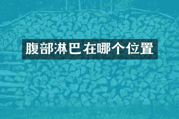 腹部淋巴在哪个位置