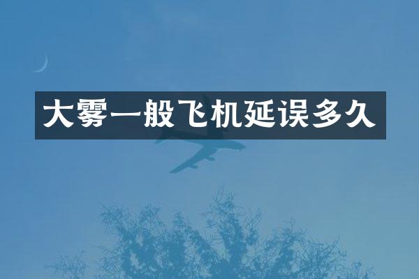 大雾一般飞机延误多久