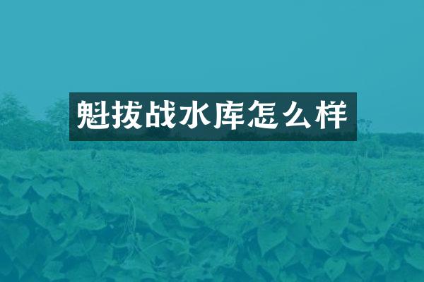 魁拔战水库怎么样