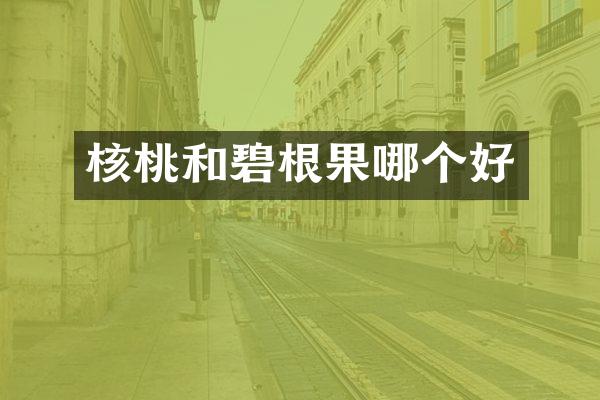 核桃和碧根果哪个好