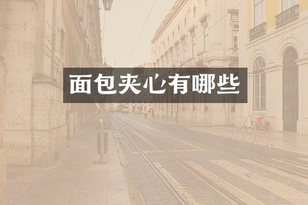 面包夹心有哪些