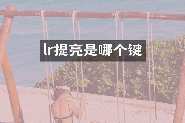 lr提亮是哪个键