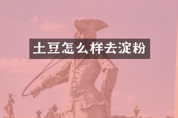 土豆怎么样去淀粉