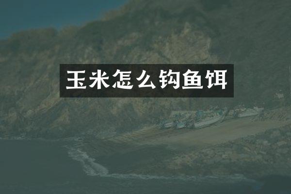 玉米怎么钩鱼饵