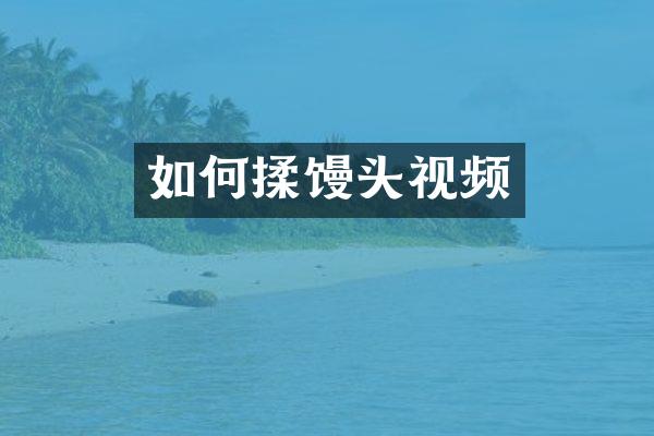 如何揉馒头视频