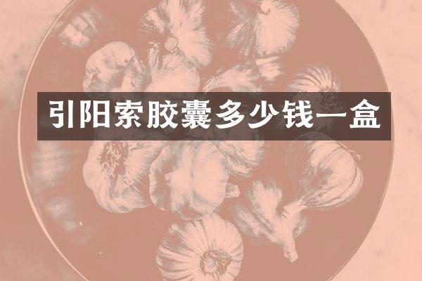 引阳索胶囊多少钱一盒