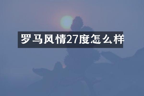 罗马风情27度怎么样