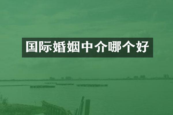 国际婚姻中介哪个好