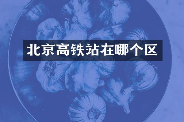 北京高铁站在哪个区