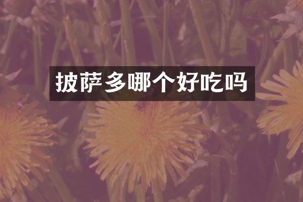 披萨多哪个好吃吗