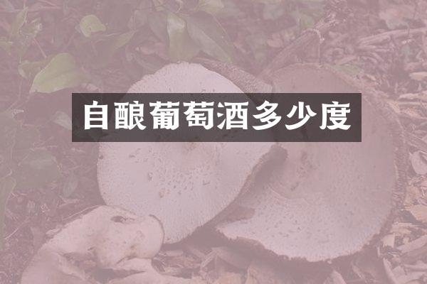 自酿葡萄酒多少度