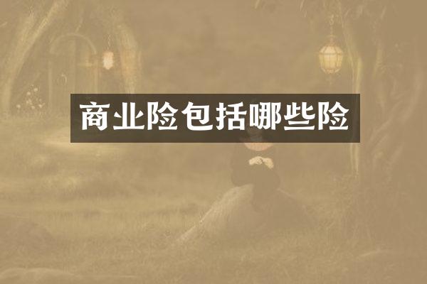 商业险包括哪些险