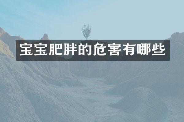 宝宝肥胖的危害有哪些