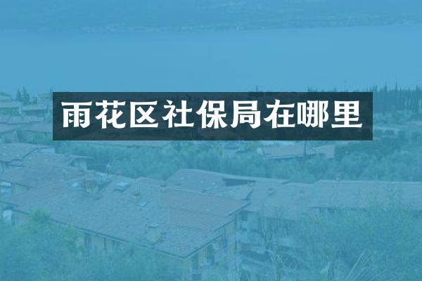 雨花区社保局在哪里