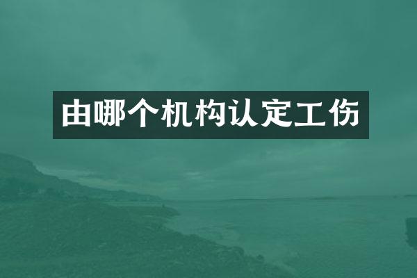 由哪个机构认定工伤