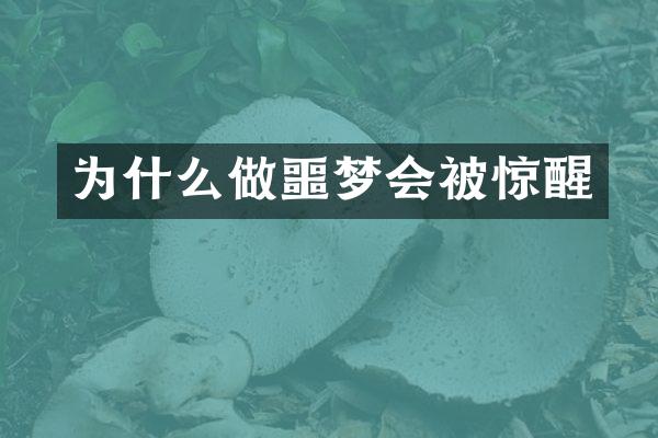 为什么做噩梦会被惊醒