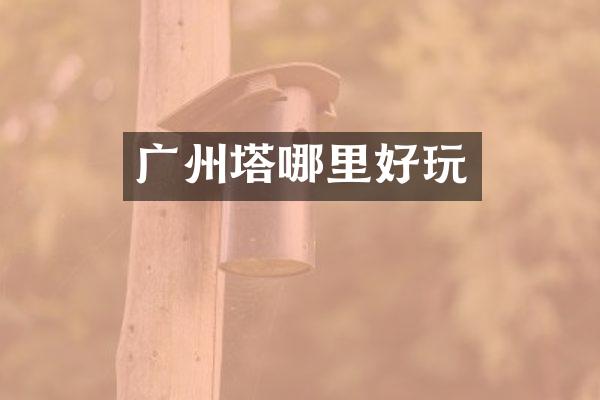 广州塔哪里好玩