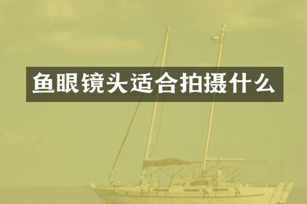 鱼眼镜头适合拍摄什么