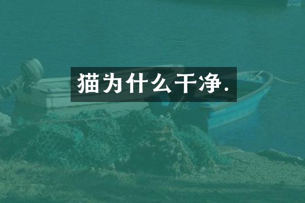 猫为什么干净.