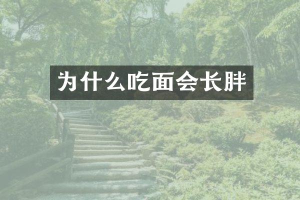 为什么吃面会长胖