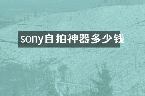 sony自拍神器多少钱