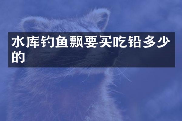 水库钓鱼飘要买吃铅多少的