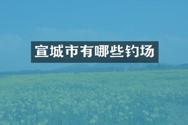 宣城市有哪些钓场