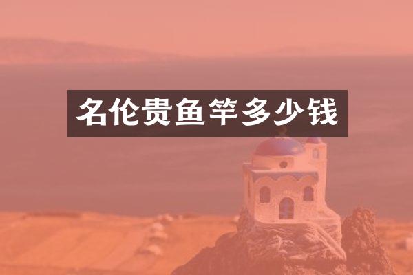 名伦贵鱼竿多少钱