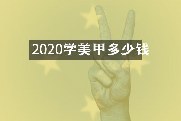 2020学美甲多少钱