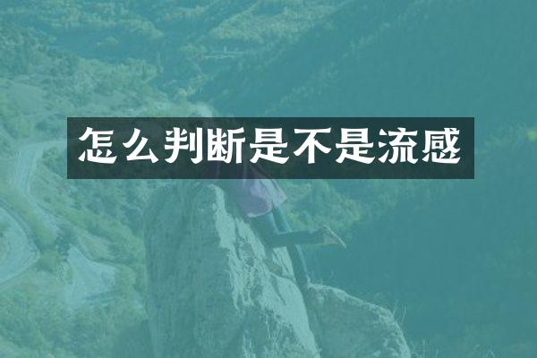 怎么判断是不是流感