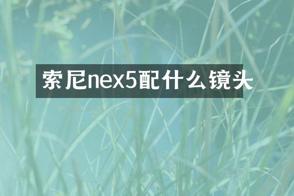 nex5镜头