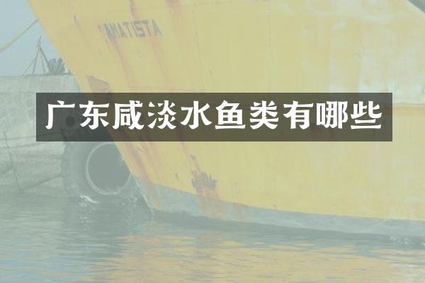 广东咸淡水鱼类有哪些