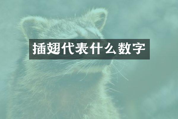 插翅代表什么数字