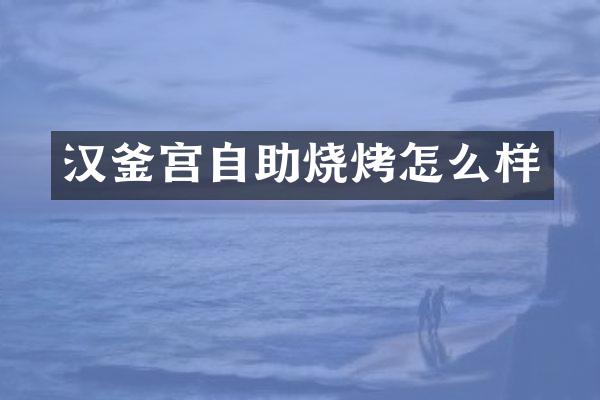 汉釜宫自助烧烤怎么样