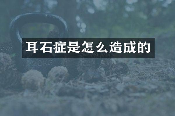 耳石症是怎么造成的