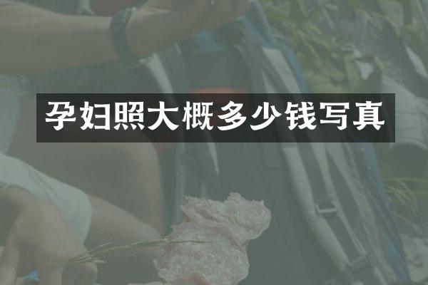 孕妇照大概多少钱写真