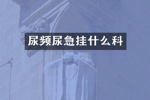 尿频尿急挂什么科