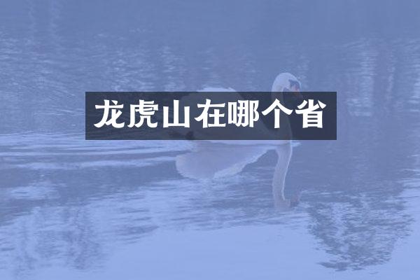 龙虎山在哪个省