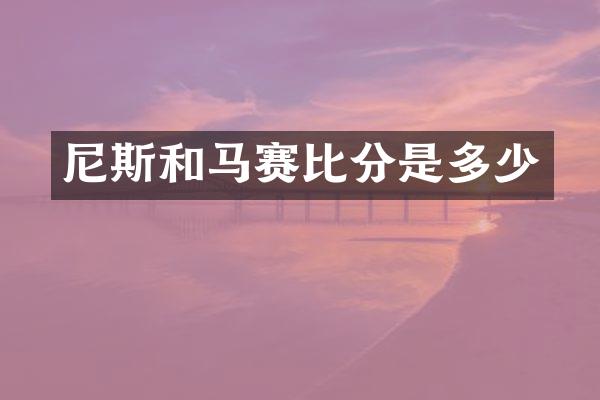 尼斯和马赛比分是多少