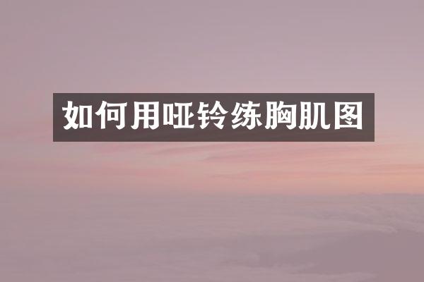如何用哑铃练胸肌图