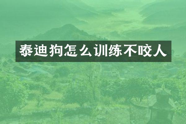 泰迪狗怎么训练不咬人
