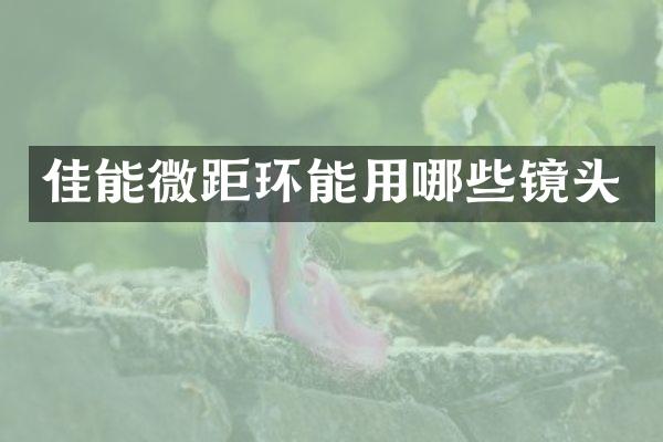 佳能微距环能用哪些镜头