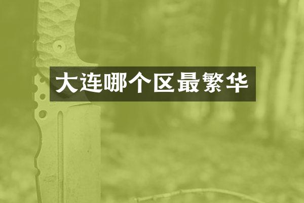 大连哪个区最繁华