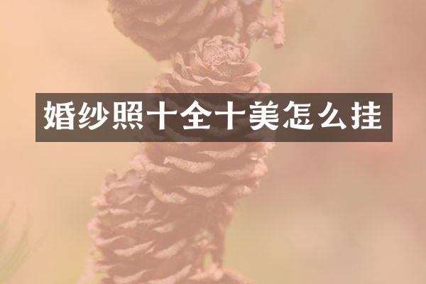 婚纱照十全十美怎么挂