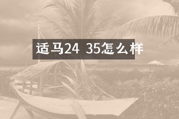 适马24 35怎么样