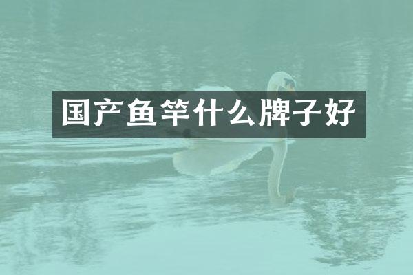 国产鱼竿什么牌子好