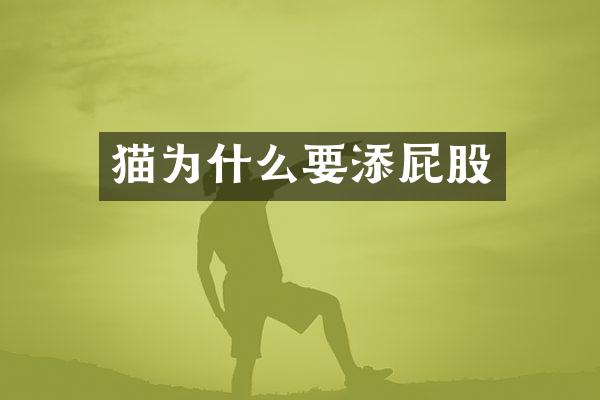 猫为什么要添屁股